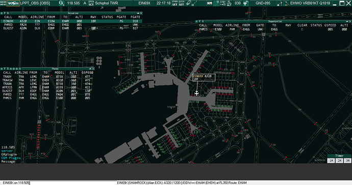 EuroScope Bug Schiphol