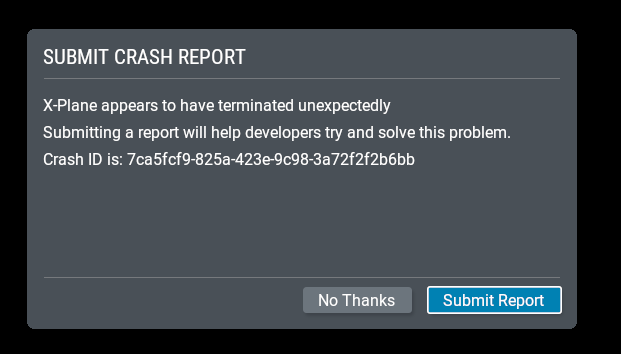 X-Plane Error